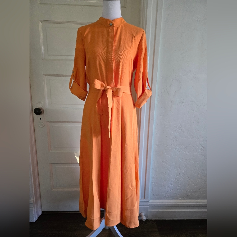James Lakeland Elegant Orange Women's Dress